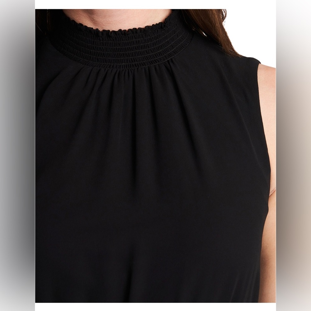 MSK Petite Smocked Ruffled Dress - Picture 3 of 3